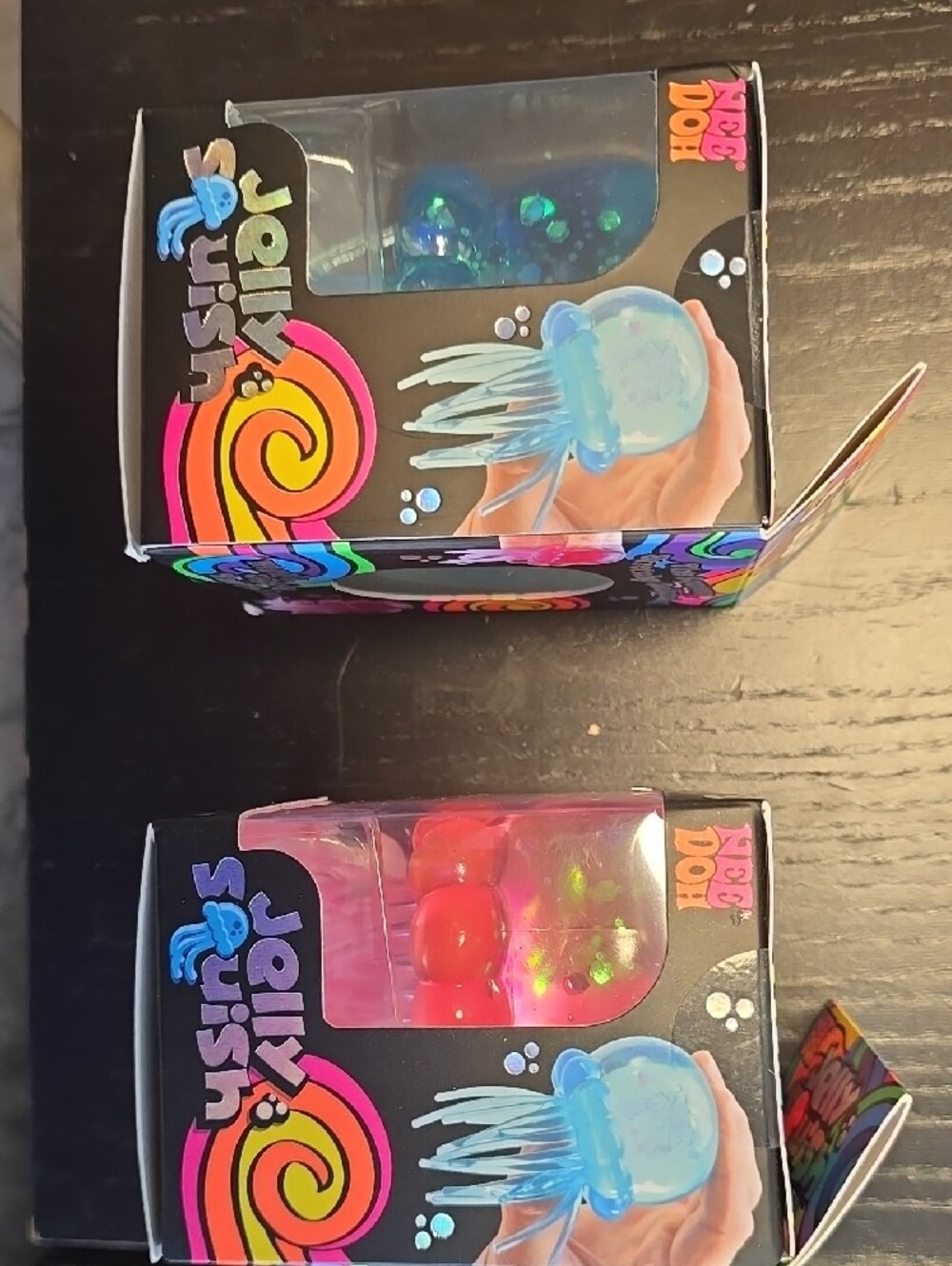 Schylling nee dog Blue and Pink Jelly Squish - Picture 2 of 5